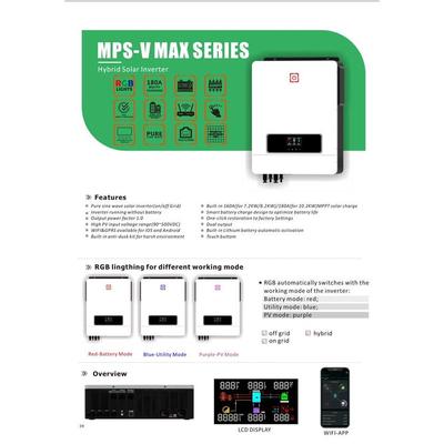 On Off grid Solar inverter 7.2KW/8.2KW.10.2KW