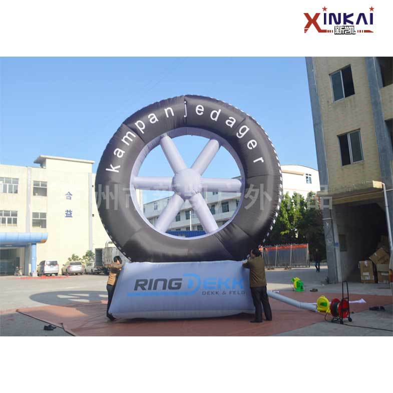 定制充气车轮造型 仿真充气汽车轮胎模型 广告活动宣传用品气模