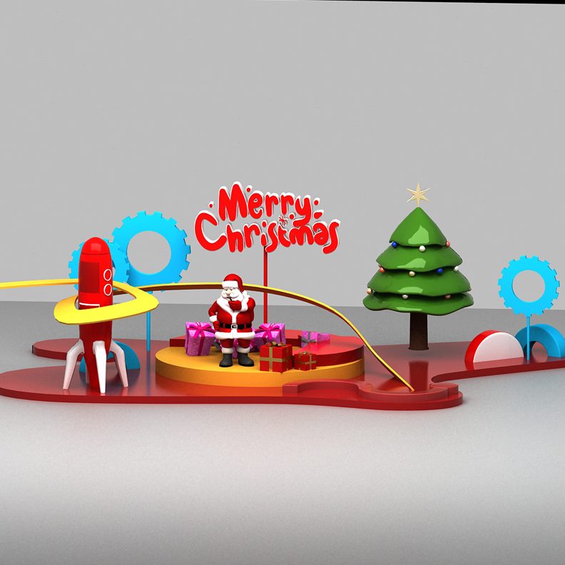 商场美陈dp点小品组合 商场4S店展厅氛围区互动美陈装置艺术定制