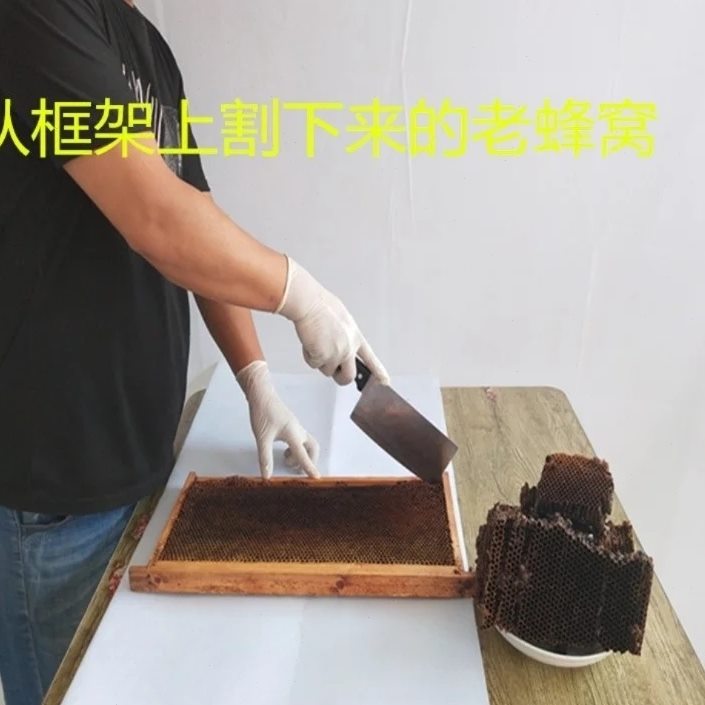 五台山蜂巢蜂窝5年以上老蜂巢意蜂老巢脾蜂巢素不带蜜蜂脾500g