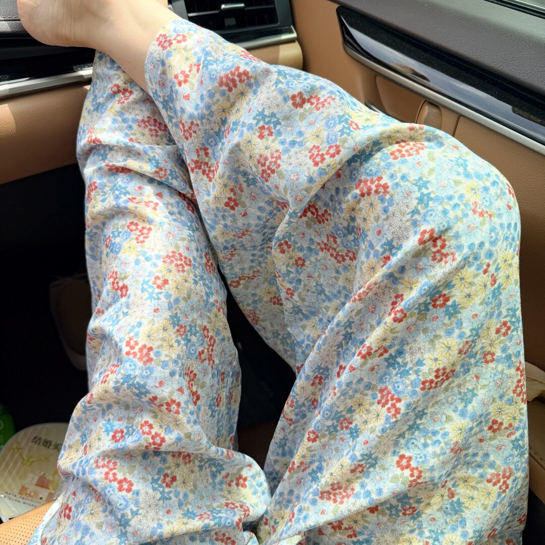 全棉双层纱单睡裤~均码!新款100棉纱布睡衣宽松软糯家居服舒适