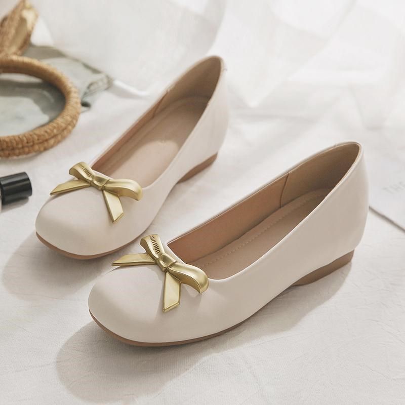 羊皮版~春季平底一脚蹬晚晚风温柔鞋法式绝美内增高浅口单鞋女鞋,女鞋,浅口单鞋,淘宝优惠券,粉丝福利购,淘宝优惠卷