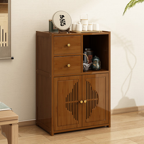 茶水柜置物架边几客厅靠墙办公室茶具收纳储物柜子小茶台桌茶边柜