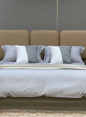 极简风高级灰色样板间床品 轻奢高档别墅酒店现代样板房床上用品