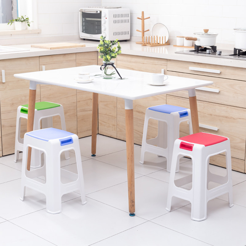 塑料凳子成人加厚家用高凳餐桌凳方凳胶登客厅高板凳椅子现代简约,住宅家具,矮凳,淘宝优惠券,粉丝福利购,淘宝优惠卷