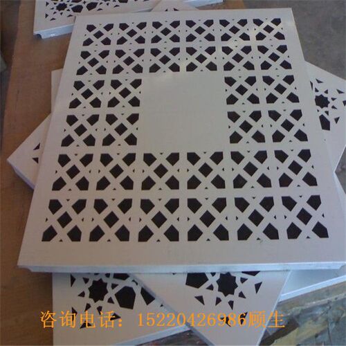 定制建筑外墙广告牌装饰铝板氟碳漆面密孔镂空轻质隔幕墙造型门头