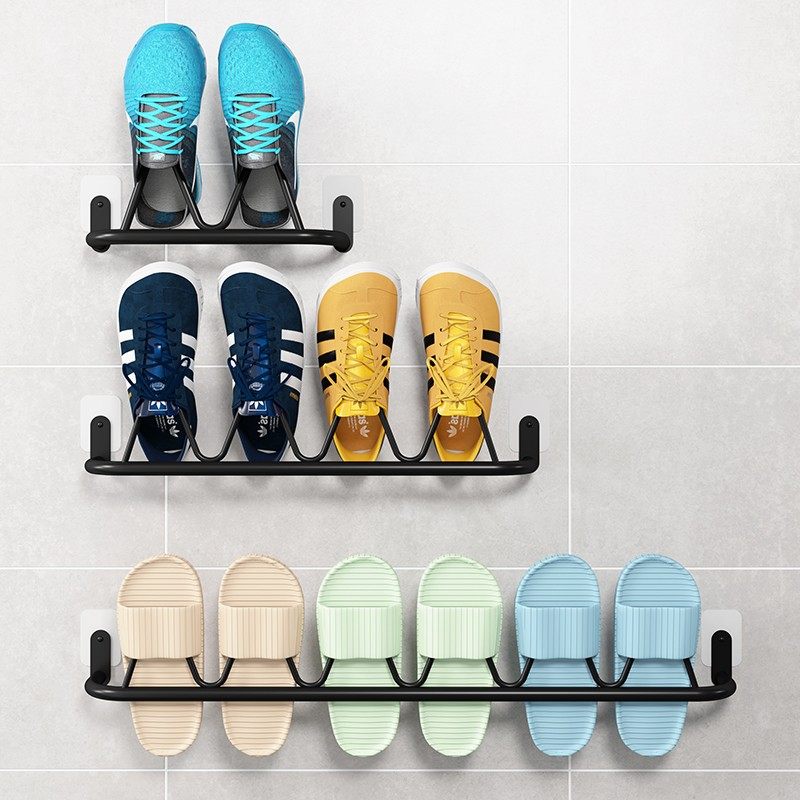 不锈钢卫生间拖鞋架沥水免打孔门后鞋架浴室壁挂晾鞋子置物架简易,收纳整理,鞋子收纳架,淘宝优惠券,粉丝福利购,淘宝优惠卷