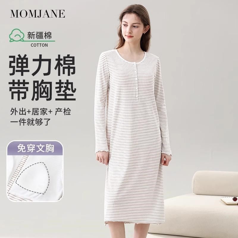 待产裙孕妇睡衣夏季春秋纯棉薄款产后喂奶哺乳裙月子服外出,孕妇装/孕产妇用品/营养,家居裙,淘宝优惠券,粉丝福利购,淘宝优惠卷