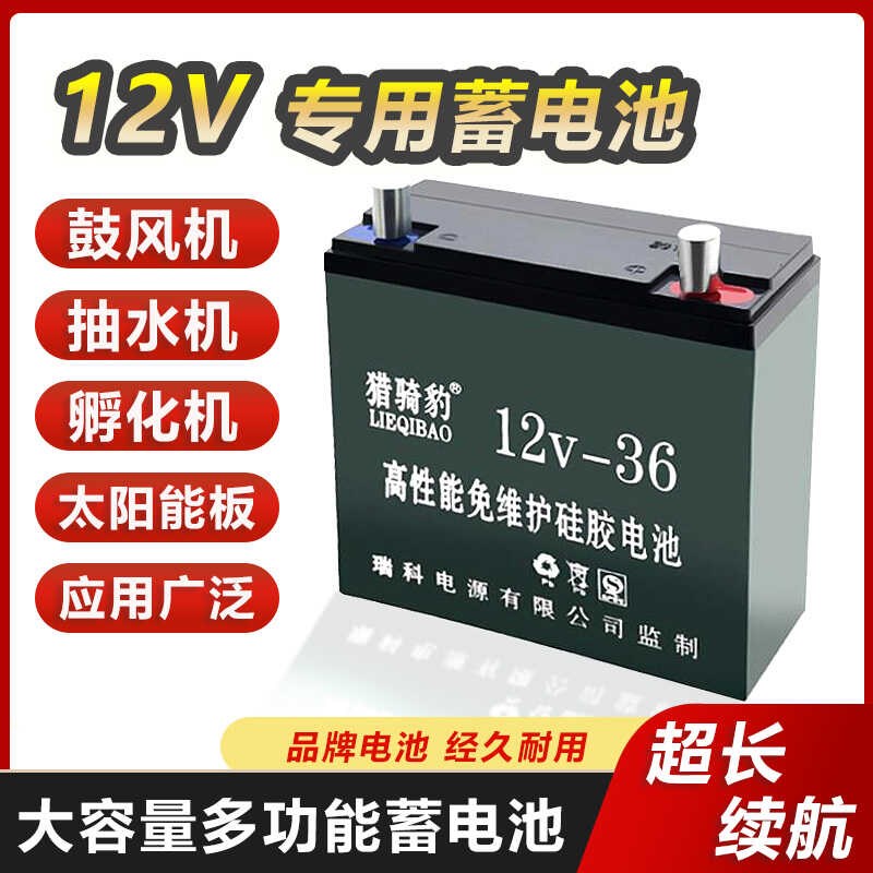 12v大容量电瓶36安60ah100铅酸干电池户外摆摊照明音响水泵12伏电