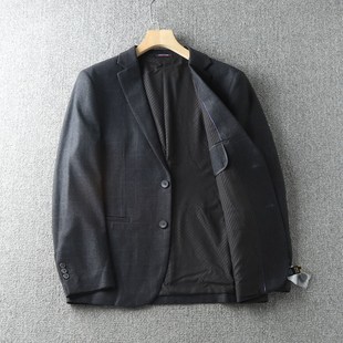 秋冬加厚商务休闲西服外套 外贸工厂尾货男士 磨绒手感 高端推荐
