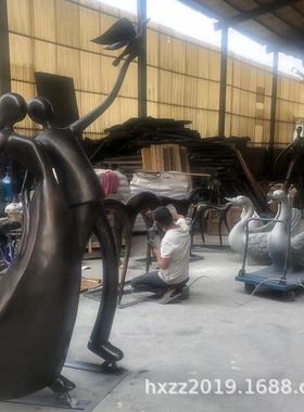 户外大型不锈钢雕塑抽象廊架镜面锻造户外园林景观售楼部室外摆件