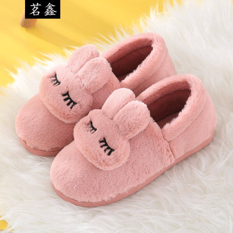 有后跟的棉拖鞋女包脚绵托鞋带后根锦脱鞋女款秋冬季包跟防滑居家