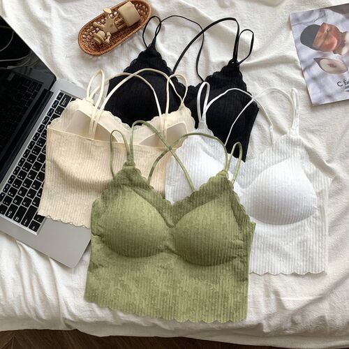 辣舞小胸聚拢收副乳无痕内衣女防下垂软支撑调整型运动美背文胸罩