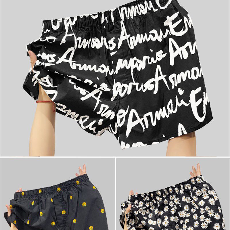 3条男士内裤宽松阿罗裤男纯棉透气四角短裤居家休闲平角大裤衩潮,女士内衣/男士内衣/家居服,男阿罗裤,淘宝优惠券,粉丝福利购,淘宝优惠卷