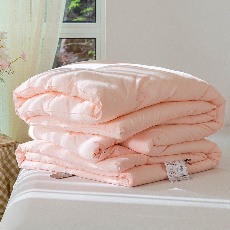 全棉提花云帛被春秋被冬被四季被单双人被子纯色被芯棉被床上用品,床上用品,棉花被,淘宝优惠券,粉丝福利购,淘宝优惠卷