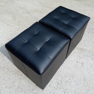 换鞋凳可爱梳妆凳卖场书店小沙发凳方格凳四方凳子简约软包凳矮凳