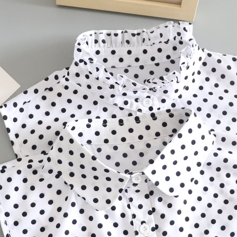 秋冬波点圆领雪纺假领子女百搭配毛衣内搭衬衣领立领口装饰假衣领,服饰配件/皮带/帽子/围巾,假领,淘宝优惠券,粉丝福利购,淘宝优惠卷