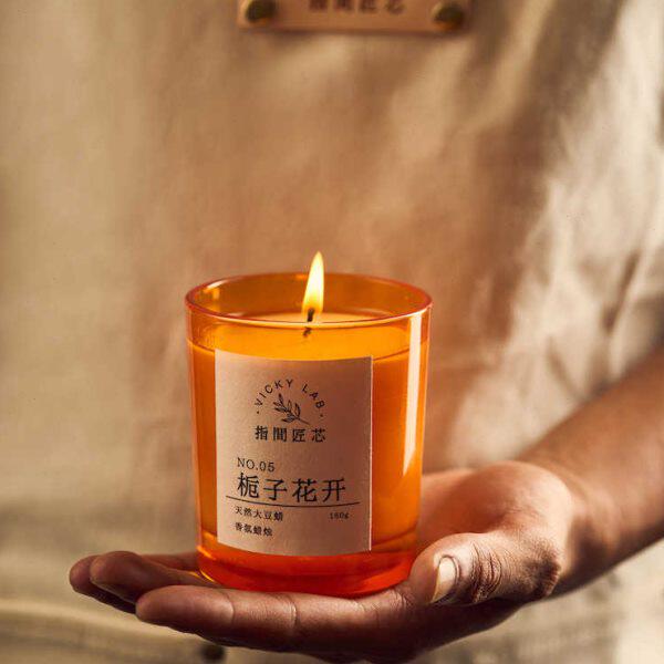 香薰蜡烛精油熏香香氛卧室家用安神助眠无烟大豆蜡浪漫调情160g