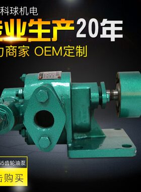 上海科球齿轮式油泵KCB55 200 300卸柴油机油泵船用扫舱泵CB2-2