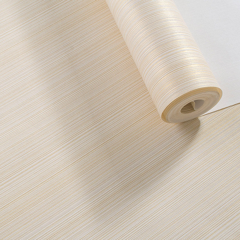 现代简约纯色竖条纹墙纸素色无纺A布壁纸 卧室客厅电视背景墙满铺