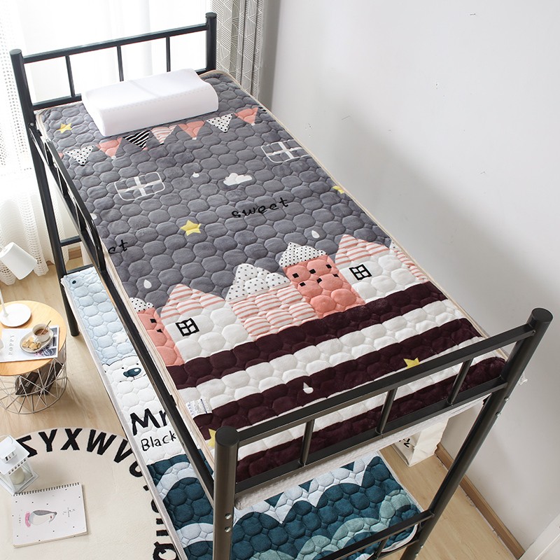 床单单件加绒牛奶绒学生男宿舍单人1.2H毛绒冬季1.5米加厚珊瑚绒