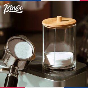 Bincoo意式咖啡萃取过滤纸收纳盒收纳座二次分水通用咖啡58mm滤纸