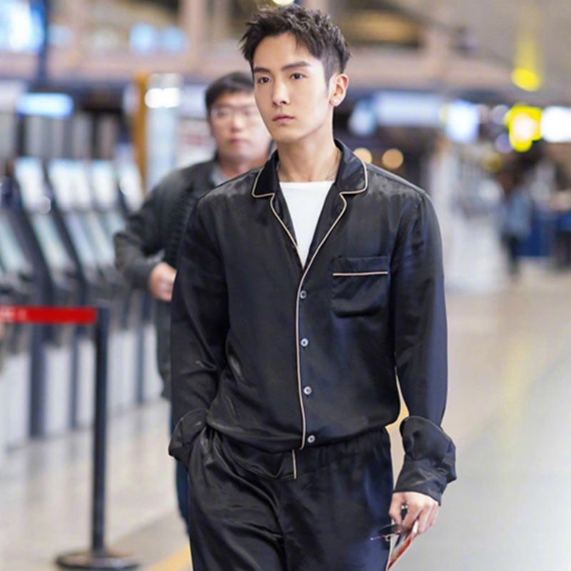 2024夏季新款男士休闲长袖衬衫潮流韩版修身透气免烫纯色青年衬衣,男装,衬衫,淘宝优惠券,粉丝福利购,淘宝优惠卷