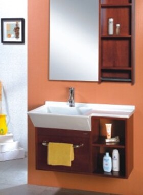 美式浴室柜橡木浴室柜组合卫浴柜洗脸盆柜组合洗手盆柜组合TX106