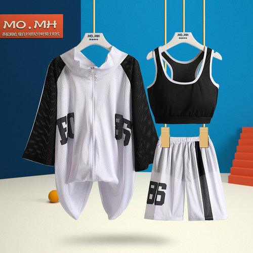 运动少女游泳衣女分体长腿三件套保守显瘦遮肚大码年轻胖女孩泳装