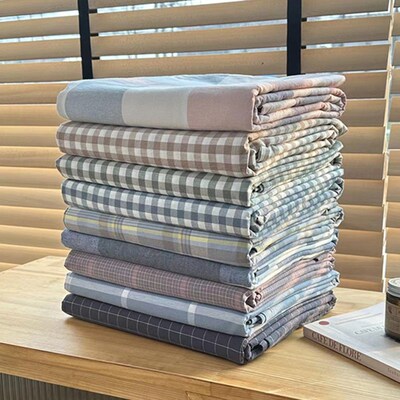 A类水洗棉床单单件纯棉100全棉加厚单人宿舍被单枕套三件套2