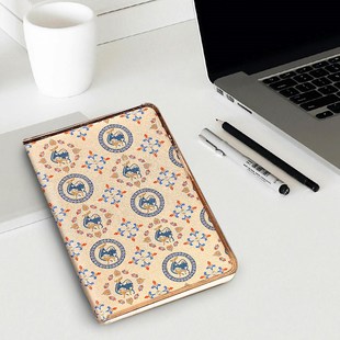 民族风国潮麋鹿文创办公金属包边笔记本记事本教师节实用礼物