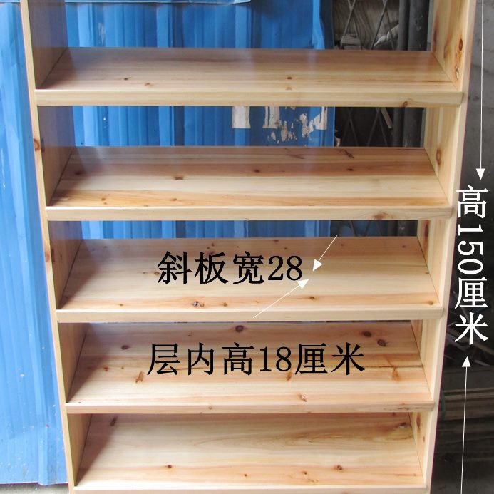 鞋店鞋架货架展示架商用落地童鞋鞋架实木创意屋形实木鞋货架M080