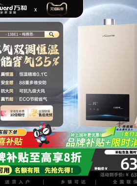 万和BE1燃气热水器13升家用水气双调恒温节能防冻天然气精准控温