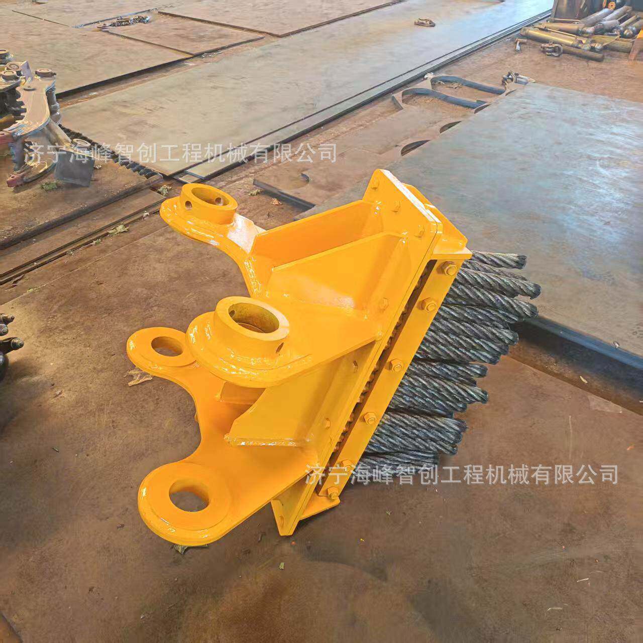 跨境外贸出口市政综合管廊清理用仰拱钢刷桥洞淤积杂物清扫钢丝刷