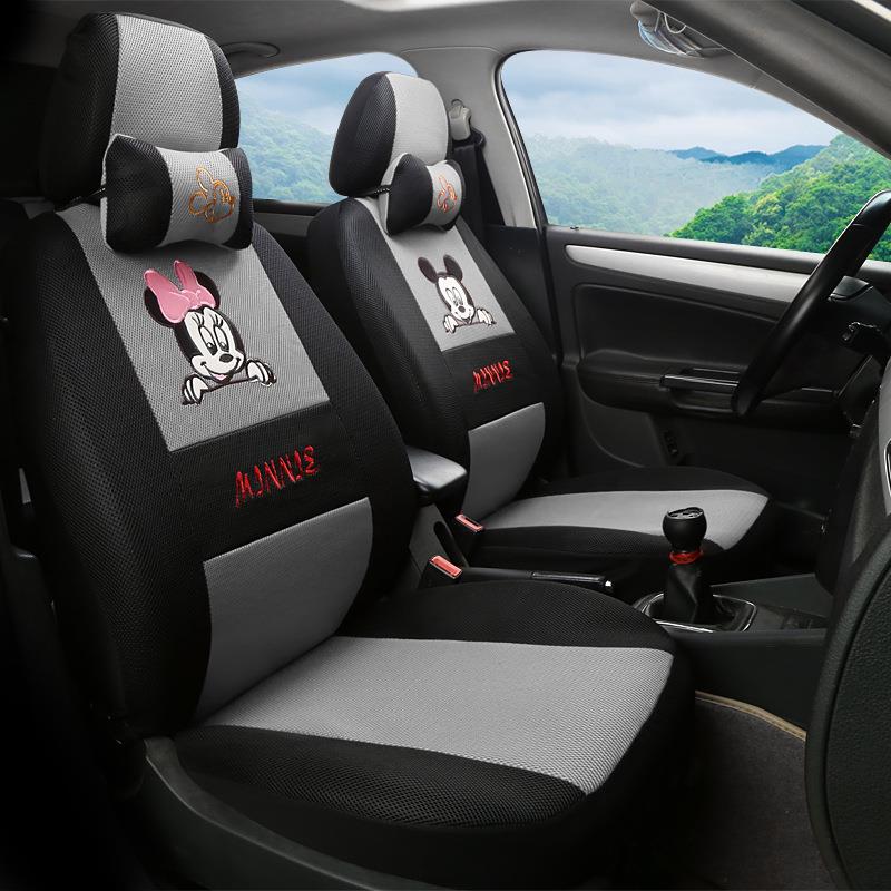 新款全包汽车座套捷达夏利威志三明治卡通四季通用汽车坐垫套