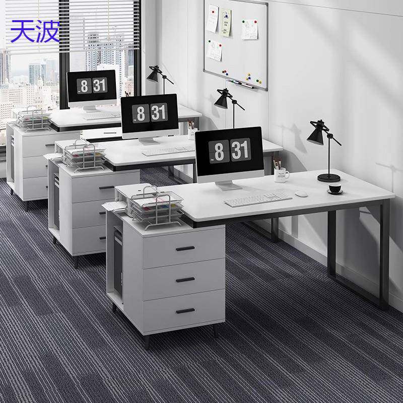 bts职员办公桌简约现代办公室电脑桌椅员工位工作台家用可伸缩桌