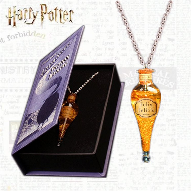 福灵剂挂件魔药书礼盒装哈利波特周边吊坠项链礼物魔法瓶子幸运