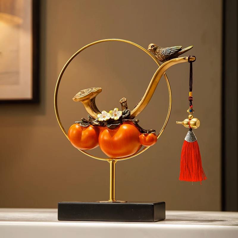 五福临门葫芦桌面摆件新中式玄关电视柜装饰品招财纳福展示柜摆设