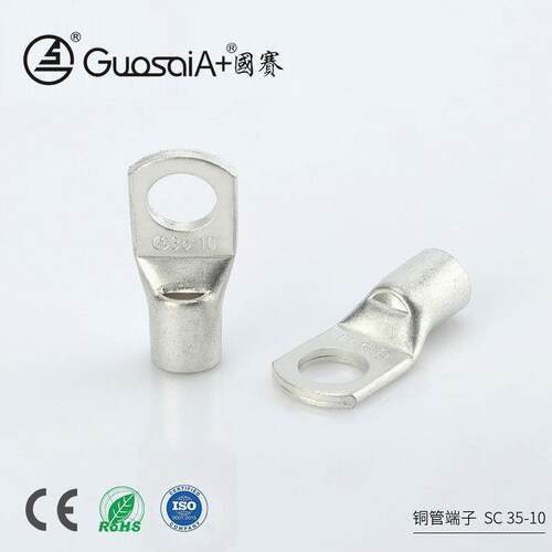 供应冷压铜鼻子SC35-10紫铜管端子电线接插件窥口铜接线端子