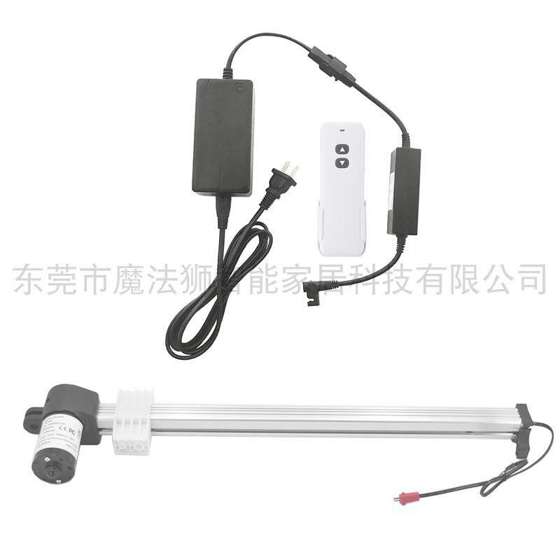 电动伸缩推拉布艺沙发床躺椅无线遥控单人座椅贵妃椅推杆电机控制