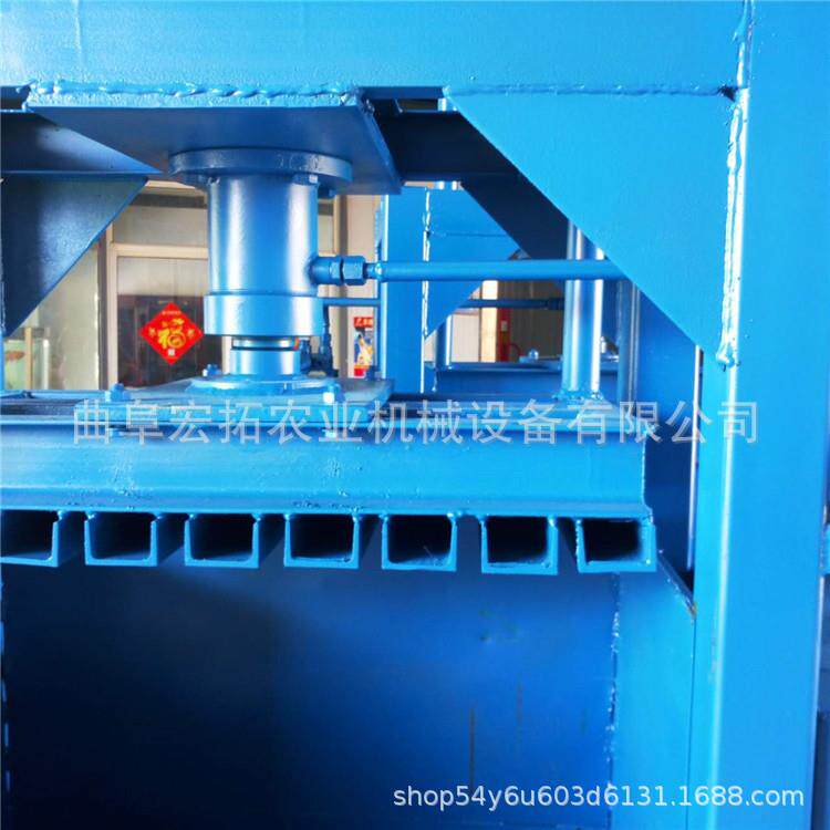 现货直发粽叶稻草打捆机立式水平废纸打包机液压编织袋捆包机