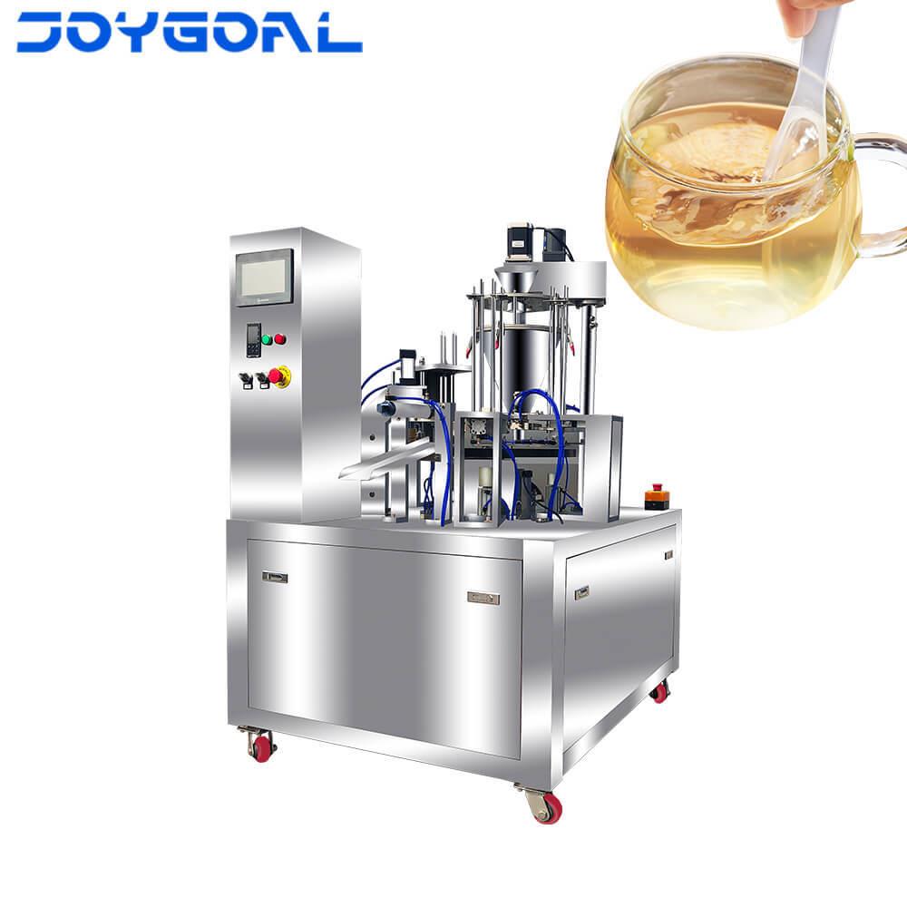 蜂蜜灌装机全自动勺子状浓缩梅子浆秋梨膏包装机自动勺子灌装机