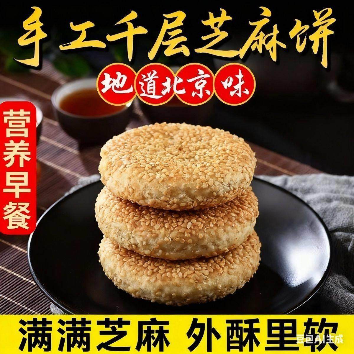 正宗老北京风味麻酱/椒盐烧饼千层火烧小吃早餐正味熹旺工厂直销,粮油调味/速食/干货/烘焙,馅饼/烧饼/锅盔,淘宝优惠券,粉丝福利购,淘宝优惠卷