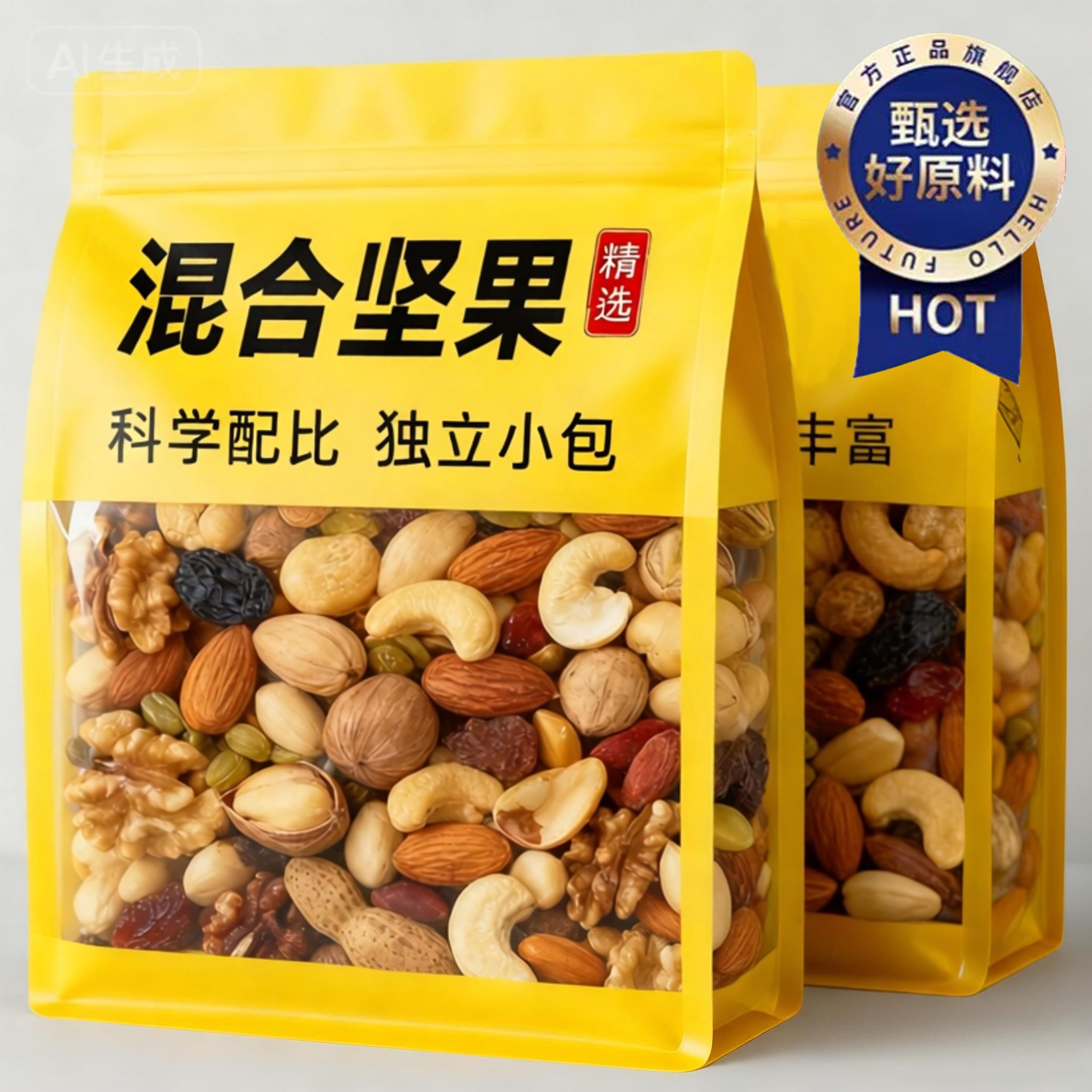 每日坚果独小包装官方旗舰店正品无添加每日坚果孕妇儿童专用零食