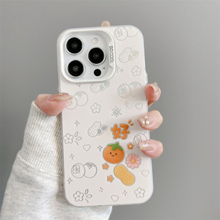 适用iphone17手机壳女苹果15ProMax卡通16好事发生13可爱1211硅胶14软17Air磨砂彩银华为Pura80ins风小米17女