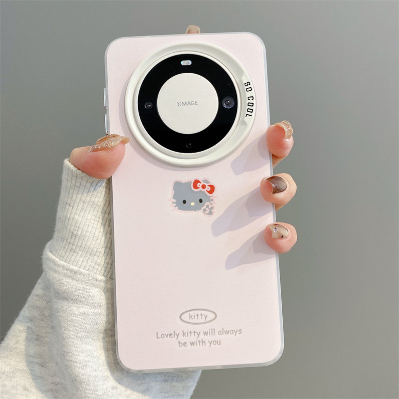 适用于华为MATE70手机壳女华为mate60卡通nova14比耶凯蒂猫13可爱12硅胶荣耀400软pura80/70磨砂彩银50pro套