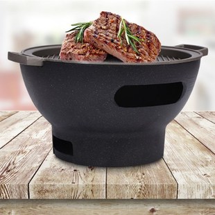 韩式酒精炉炭炉铝碳烤炉铸铁炭烧烤炉加厚铁炉子炭火炉烧炭烤火炉