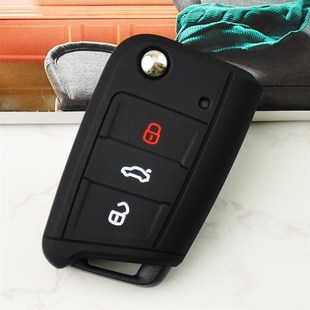 大众2019-2324款速腾新宝来18款朗逸plus探歌途探岳硅胶钥匙套 包