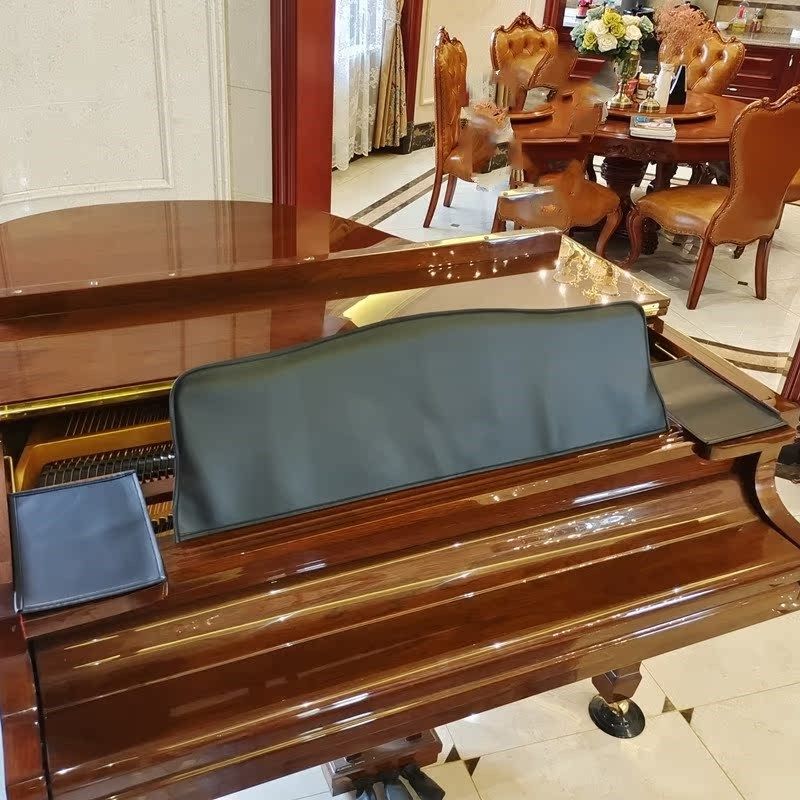 高档加厚简约黑色仿皮钢琴铺架套防尘防水防磨损防压谱架罩铺台垫,居家布艺,钢琴罩,淘宝优惠券,粉丝福利购,淘宝优惠卷
