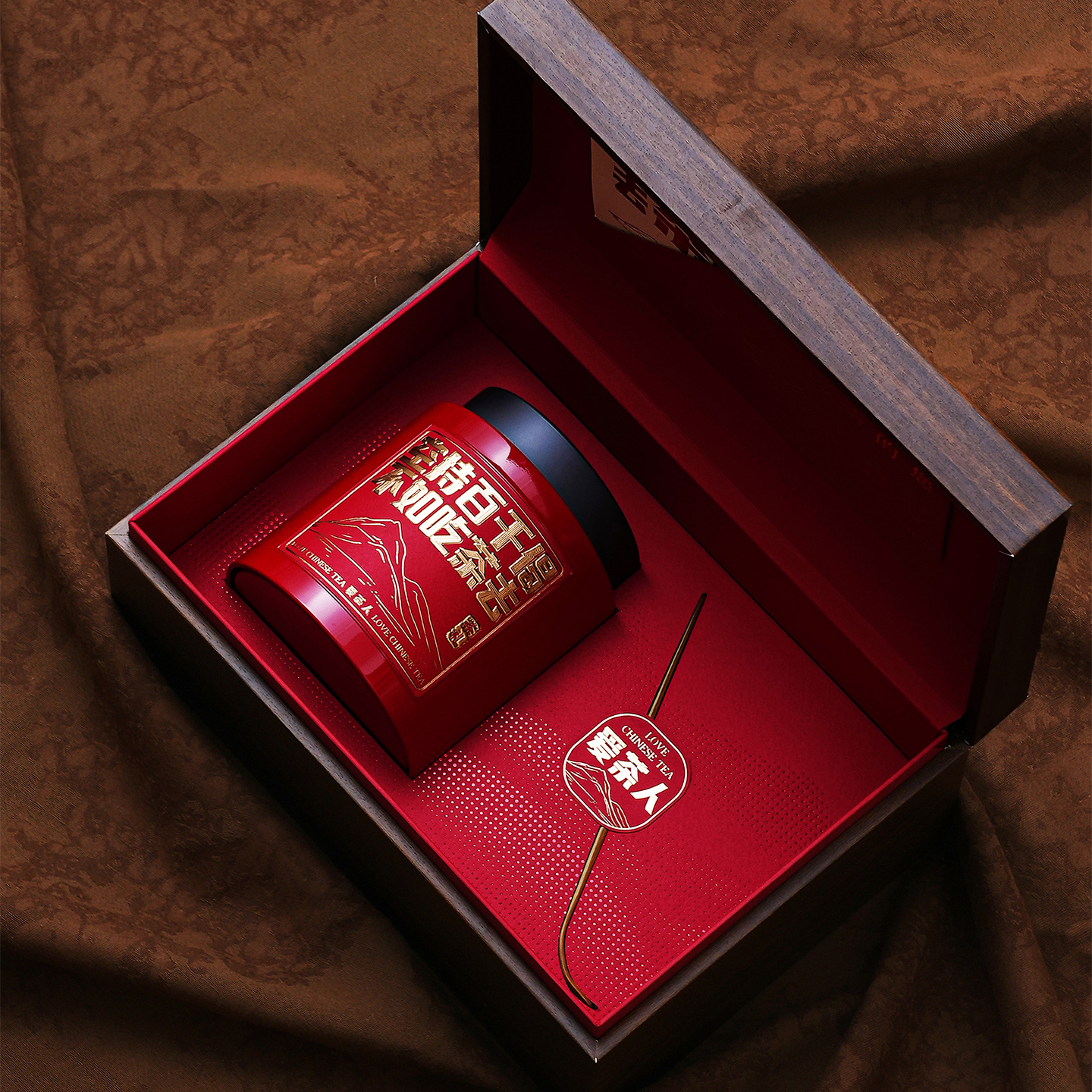 中秋新款高档马口铁罐茶叶包装盒空礼盒单罐红茶茶叶罐包装盒